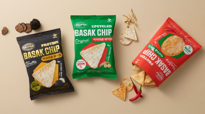 익사이클 바삭칩 3종 제품 이미지 / 사진=CJ제일제당 제공