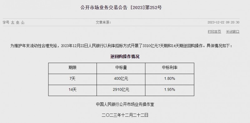 중국 인민은행 유동성 2810억위안 순공급..이번주 3060억위안 순공급