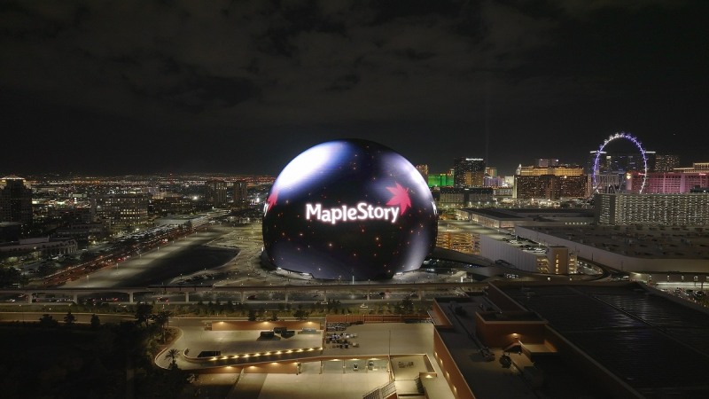 메이플스토리 글로벌 광고 전경
