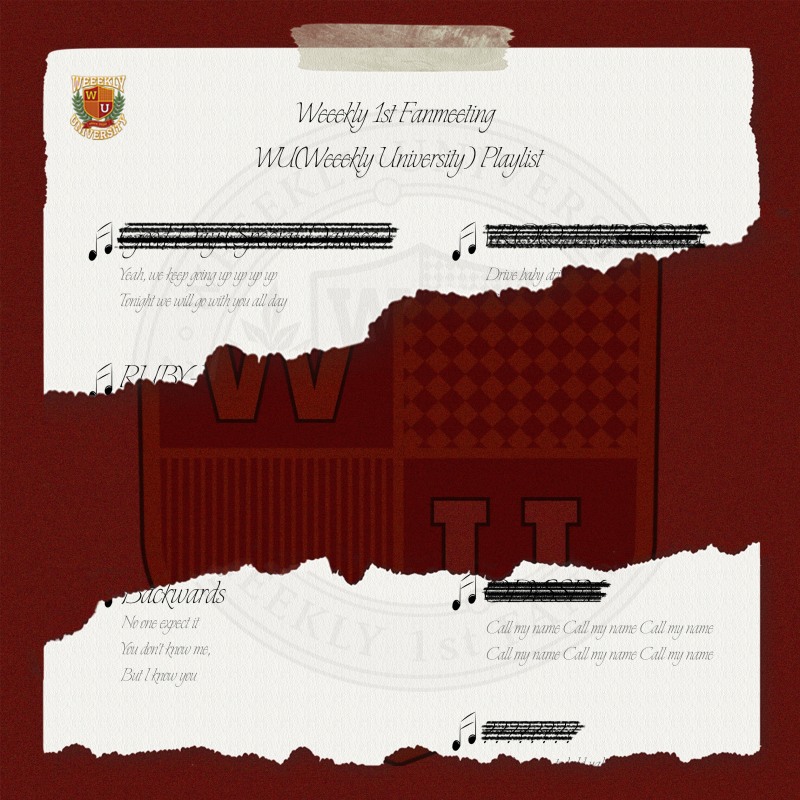 위클리, 데뷔 첫 단독 팬미팅 스포일러 이미지 공개…풍성한 셋리스트 구성