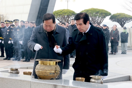 신년 참배 (보령시 제공)