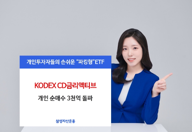 삼성자산운용 KODEX CD금리액티브, 개인 순매수 3천억원 돌파