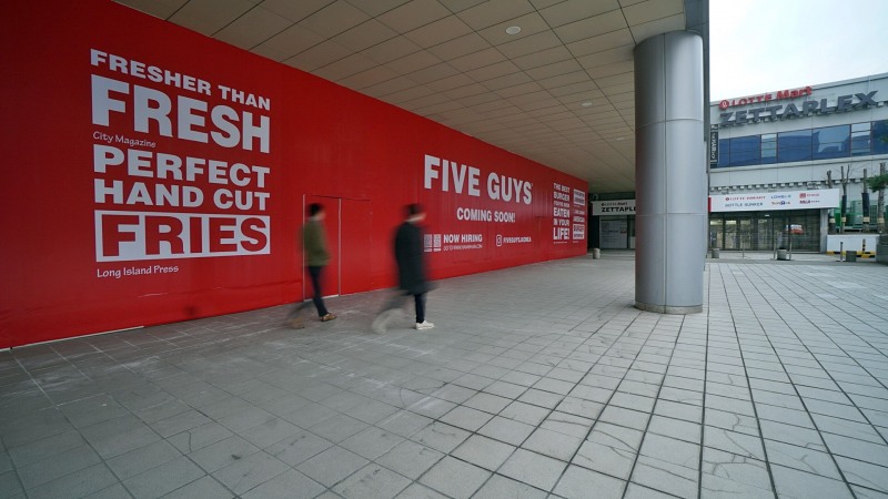 파이브 가이즈 4호점 현장 외관 (사진=에프지코리아 제공)