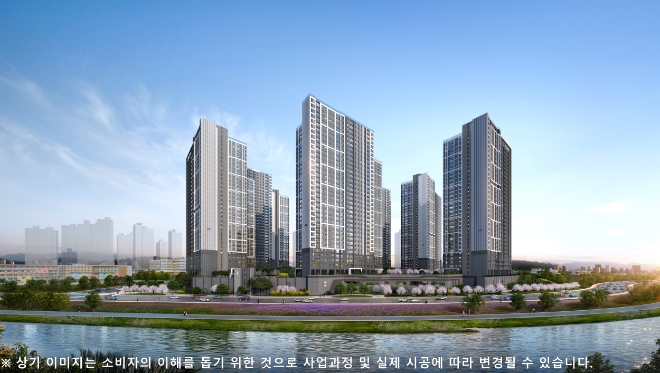 더샵 탕정인피니티시티 투시도 / 사진=포스코이앤씨 제공