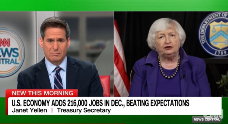 (상보) 옐런 "미 경제 '연착륙' 진행 중...고용시장 약화 없이 물가 낮춰"