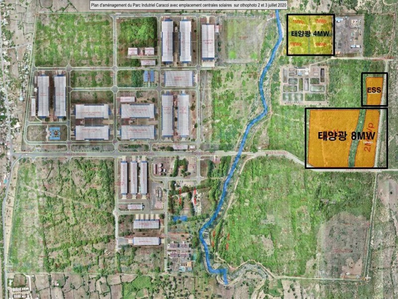 태양광 발전 설비 및 ESS설비 건설공사 위치도(사진=쌍용건설 제공)