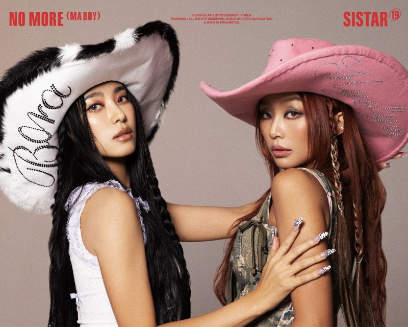 씨스타19(SISTAR19), ‘NO MORE (MA BOY)’ 콘셉트 포토 공개…대담+화끈’ 트윈 카우걸