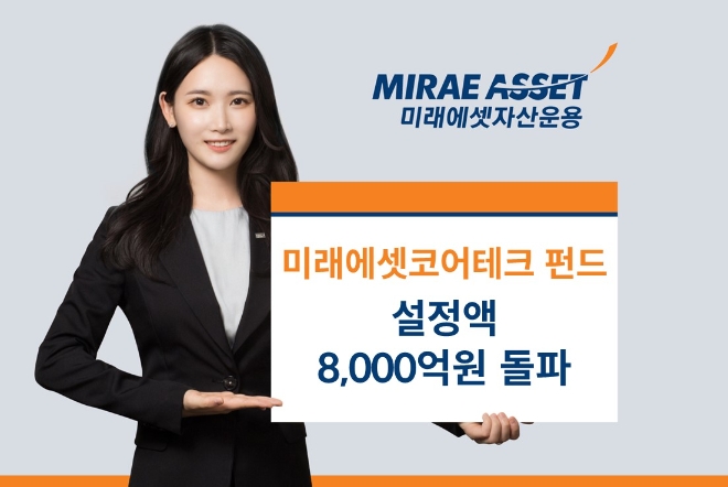 미래에셋코어테크 펀드, 설정액 8,000억원 넘어