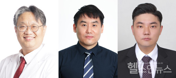 (왼쪽부터)고려대안산병원이비인후-두경부외과최준,임강현교수,의생명연구센터이승학교수
