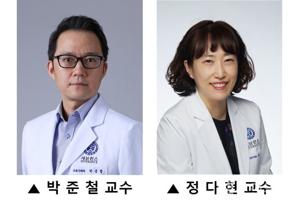 (왼쪽부터)세브란스병원소화기내과박준철‧정다현교수