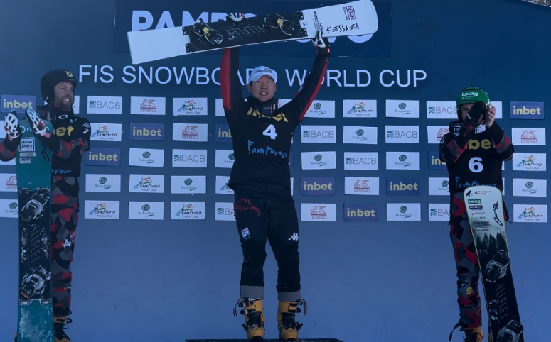 정선군 ‘배추보이’이상호, 국제스키연맹 월드컵 금메달