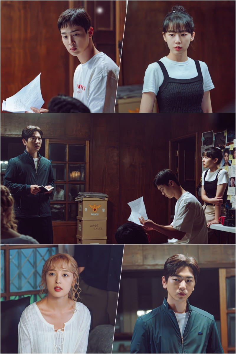 ‘모래에도 꽃이 핀다’ 장동윤X이주명X김보라X이주승 긴급회동, 탐정 모드 가동 ‘호기심 자극’