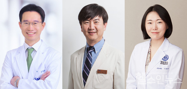 (왼쪽부터)서울대병원김형관교수,삼성서울병원이상철교수,세브란스병원이현정교수