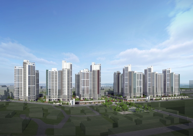 부천 송내역 푸르지오 센트비엔 주경투시도 / 사진=대우건설 제공