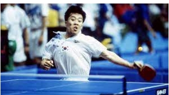 1988년 서울올림픽 탁구 남자단식 금메달리스트 유남규.