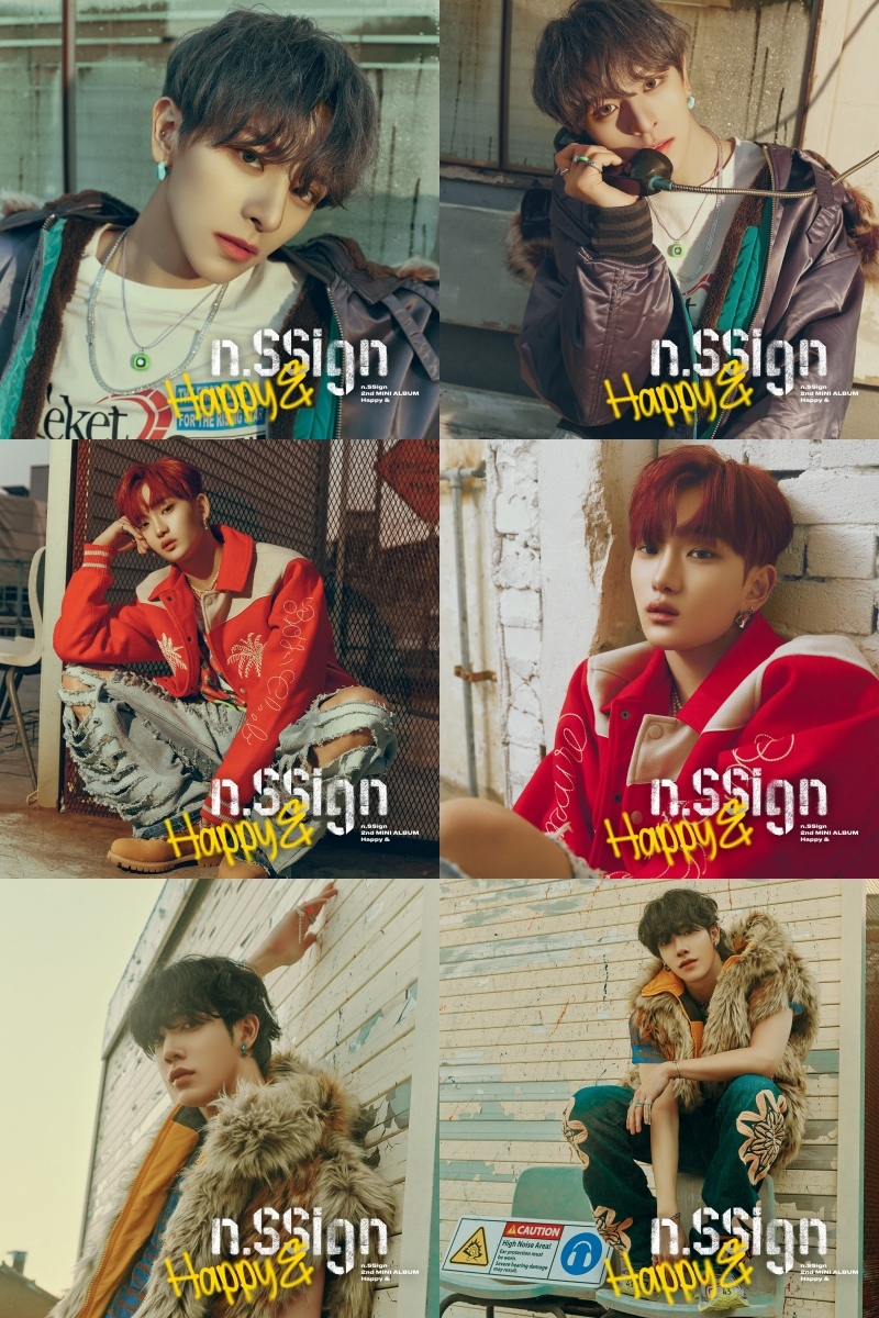 엔싸인, 신보 'Happy &' 첫 개인 콘셉트 포토 공개 완료…9인 9색 매력 부자
