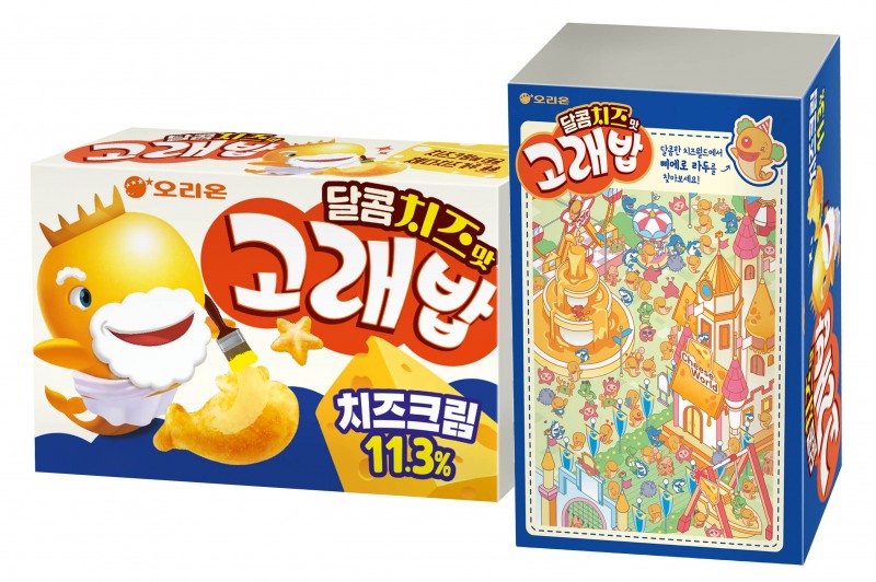 오리온 ‘달콤치즈맛 고래밥’ 제품. (이미지=오리온 제공)