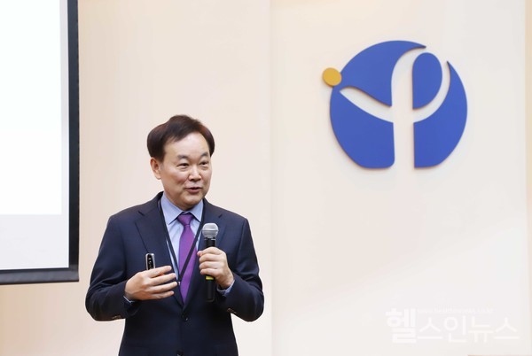장승기신임소장취임식연설사진(한국파스퇴르연구소제공)