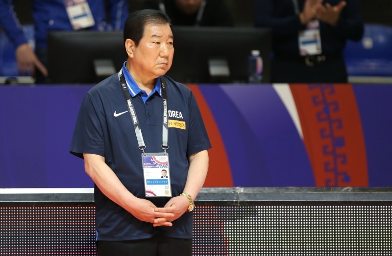 국제대회 선수단장으로 참가한 박소흠 한국중고농구연맹 회장.