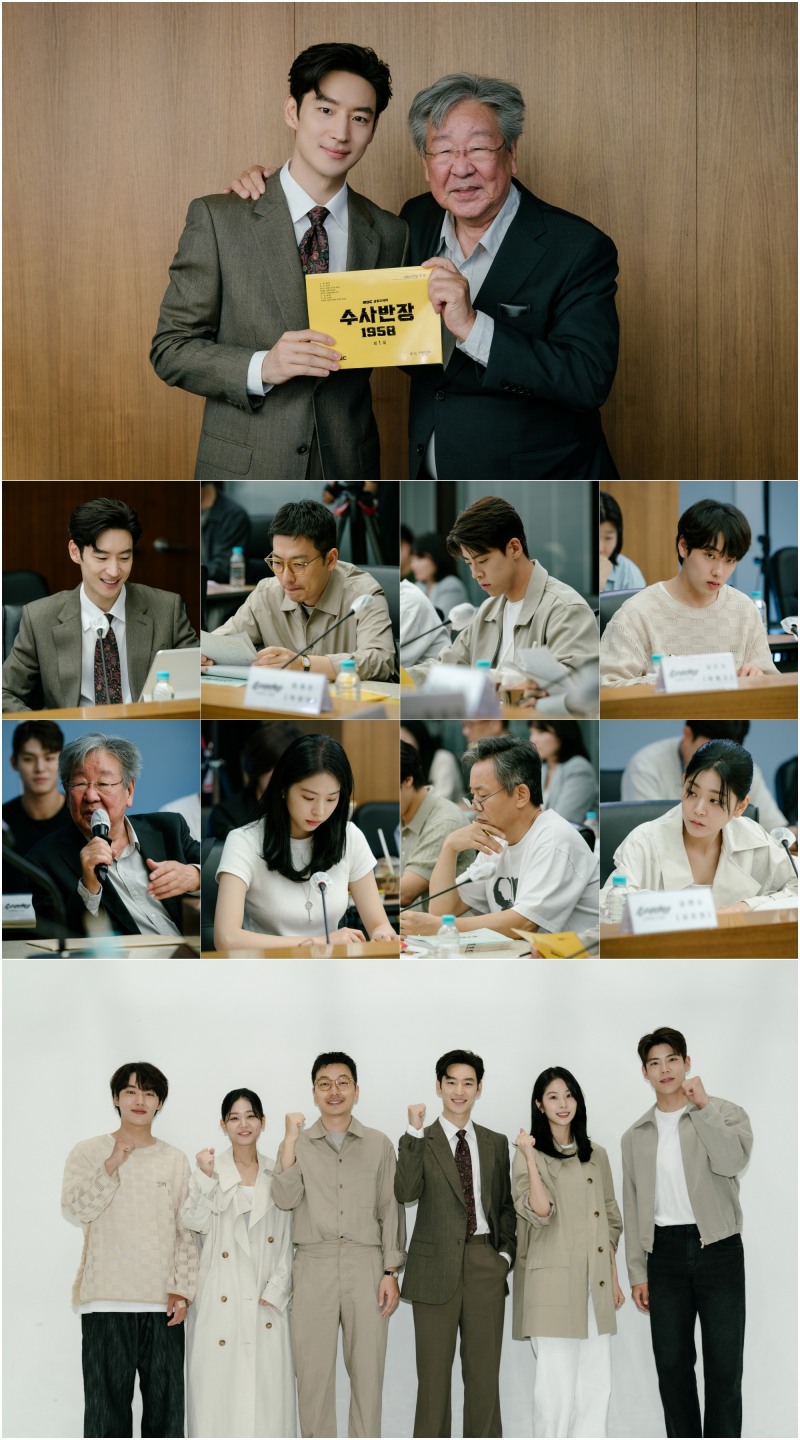 레전드 국민 드라마의 부활 ‘수사반장 1958’…시작부터 화끈한 대본리딩 현장 공개 ‘기대감↑’