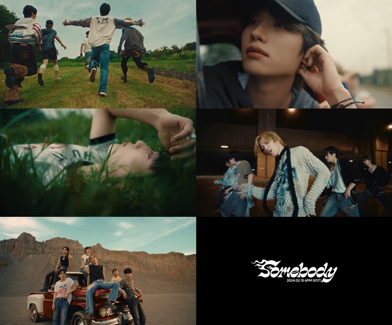 에이머스, 신보 타이틀곡 ‘Somebody’ 뮤직비디오 티저 공개…6인 비주얼 포텐