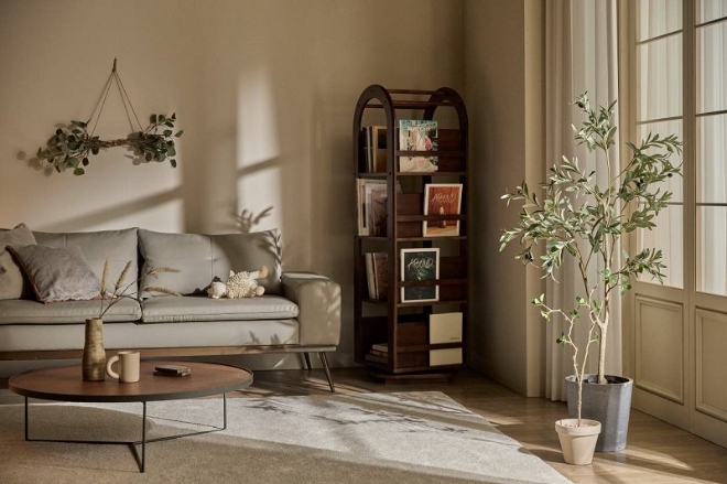 팀버토츠, 올라운드 4단 회전책장 월넛 컬러 추가 출시