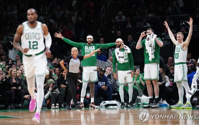 NBA 보스턴, 브루클린에 50점 차 이상 승리.. 리그 전체 1위