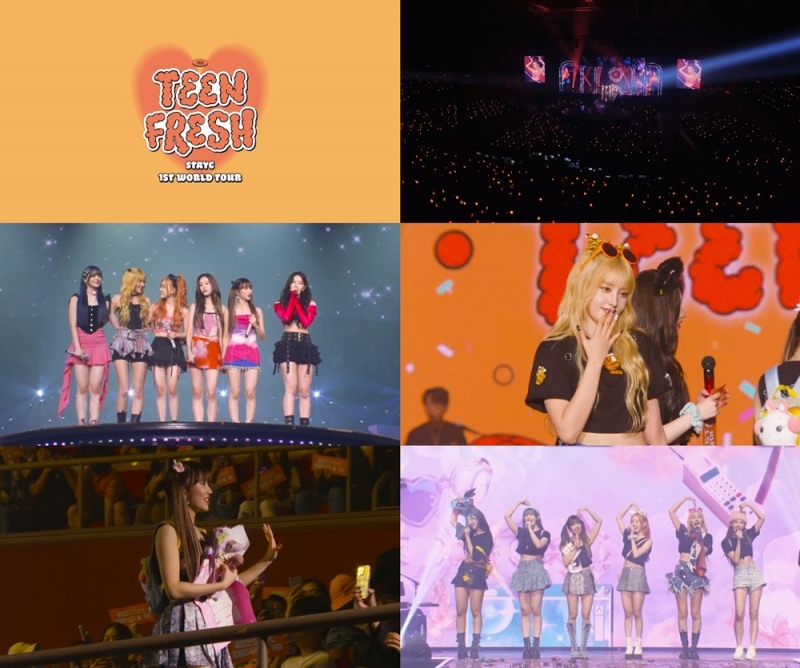 스테이씨, 첫 월드투어 'TEENFRESH' 실황 담긴 DVD 발매…‘생생한 현장+미공개 영상’
