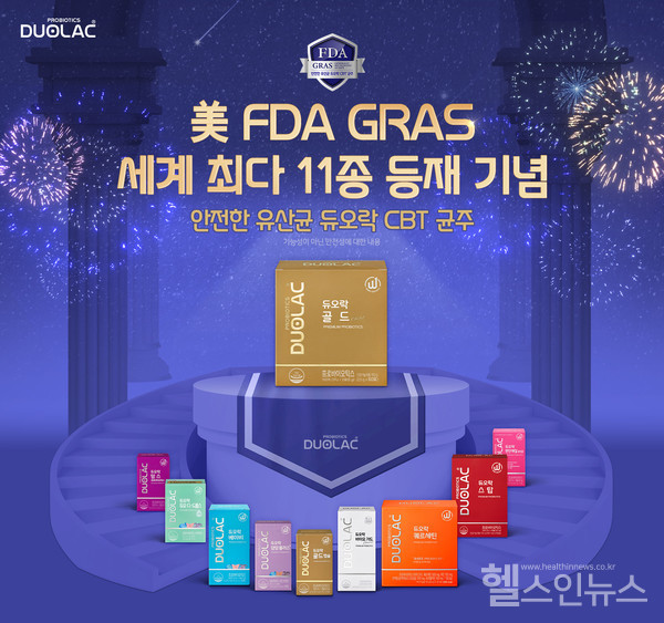 쎌바이오텍듀오락,美FDAGRAS'세계최다'등재기념프로모션실시