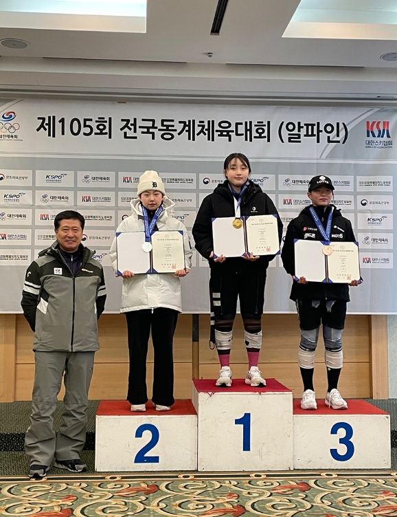 사진=1위 자리 여수시 삼일중 강다현 선수