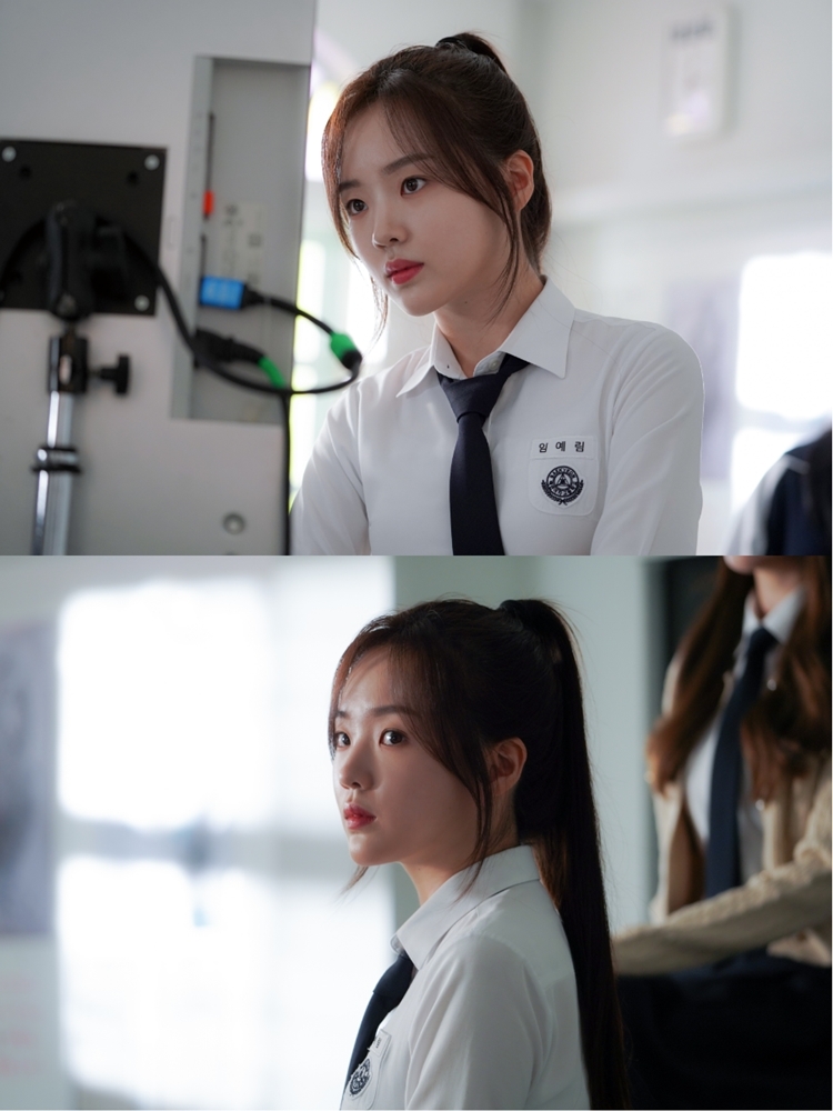 강나언, ‘피라미드 게임’ 포스터 촬영 현장 스틸 공개…‘활약 예고’