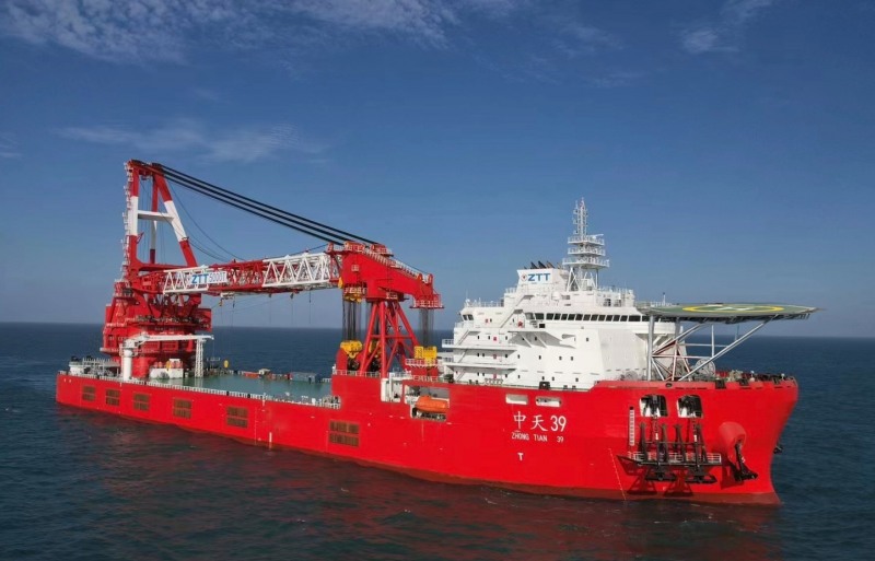 중국 ZTT, 한국해양기술에 해상풍력설치 전용선박 5척 국내 독점 운용 맡겨