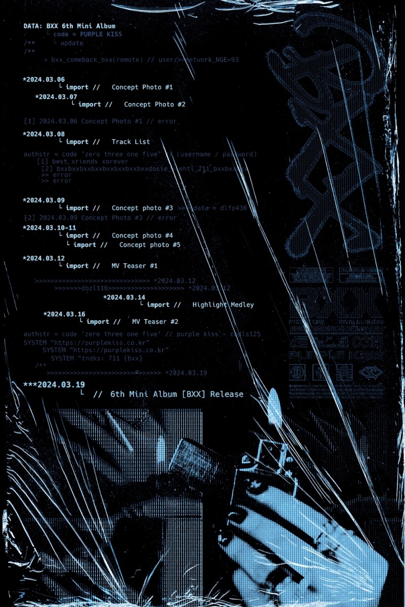퍼플키스, 미니 6집 스케줄러 공개…본격 컴백 카운트다운 돌입