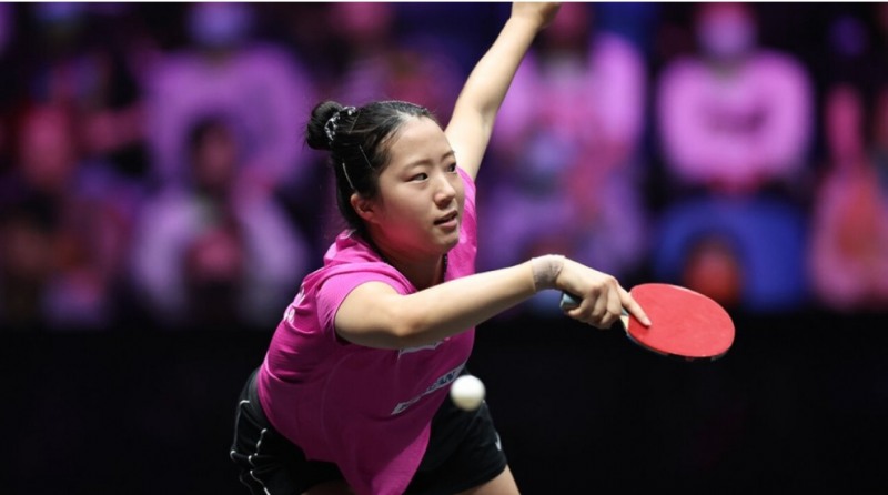 지난 해 WTT 컨텐더 리우데자네이 2023에서 복식 2관왕에 오른 한국여자 간판 신유빈.