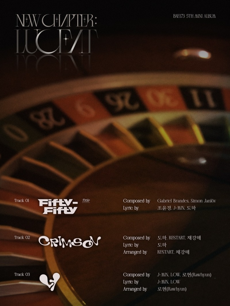 BAE173, 미니 5집 트랙리스트 공개…타이틀곡은 ‘Fifty-Fifty’