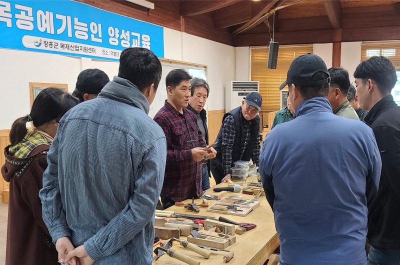 목공예기능인교육 (사진제공 = 장흥군)