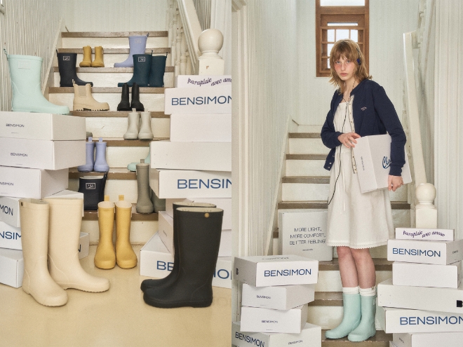 프랑스 헤리티지 브랜드 벤시몽, 새로운 컬러의 24 S/S 레인부츠 컬렉션 공개