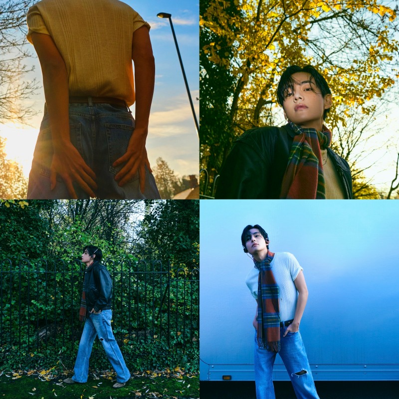 방탄소년단 뷔, ‘FRI(END)S’ 2차 콘셉트 포토서 포근한 매력 발산…자연 속 더 빛나는 비주얼