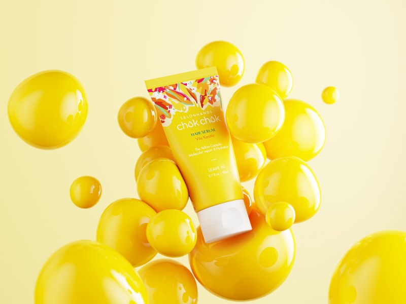 살롱핸즈, 헤어 영양 접착제 노란캡슐 1초 헤어세럼 출시