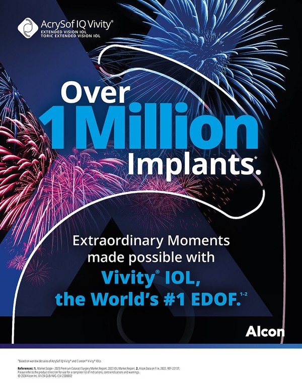 알콘,백내장노안교정용인공수정체비비티삽입100만례달성