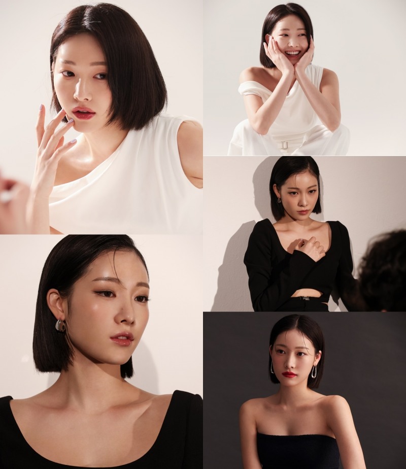 서하정 화보 촬영 비하인드 컷 공개…청량함과 도회적인 분위기 소화