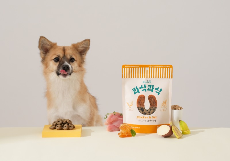 대주펫푸드, 저칼로리·저알러지 강아지 간식 ‘콰삭콰삭’ 2종 선보여