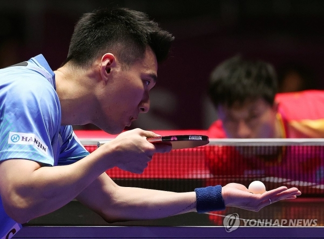 이상수-마룽 경기 장면