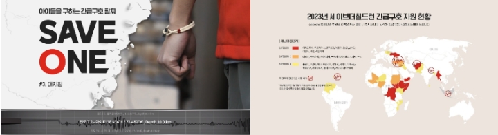 세이브더칠드런이 전 세계 재난 속 아동 구호를 위한 세이브원 캠페인 시즌3를 시작한다 ⓒ 세이브더칠드런 제공