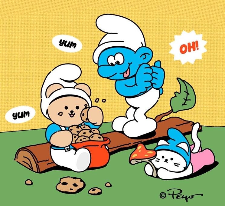 어프어프 x 스머프 콜라보레이션 텐바이텐 선오픈