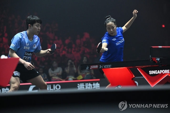 신유빈-임종훈, WTT싱가포르 준결승 상승세.. 결승서 중국에 꺾였다