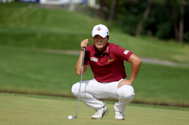 김민규 플레이모습 사진=KPGA