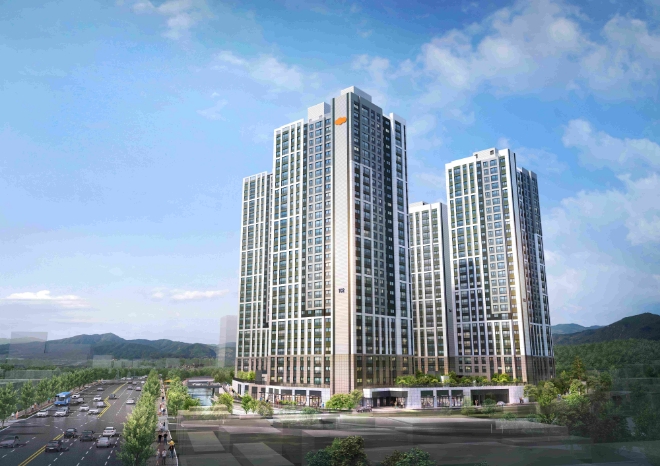 e편한세상 금정 메종카운티 단지 투시도 / 사진=DL이앤씨 제공