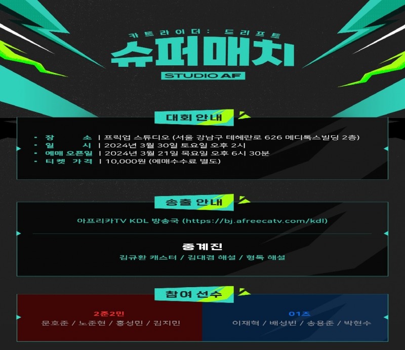 카트라이더 드리프트, 슈퍼 매치 열린다…문호준 출격