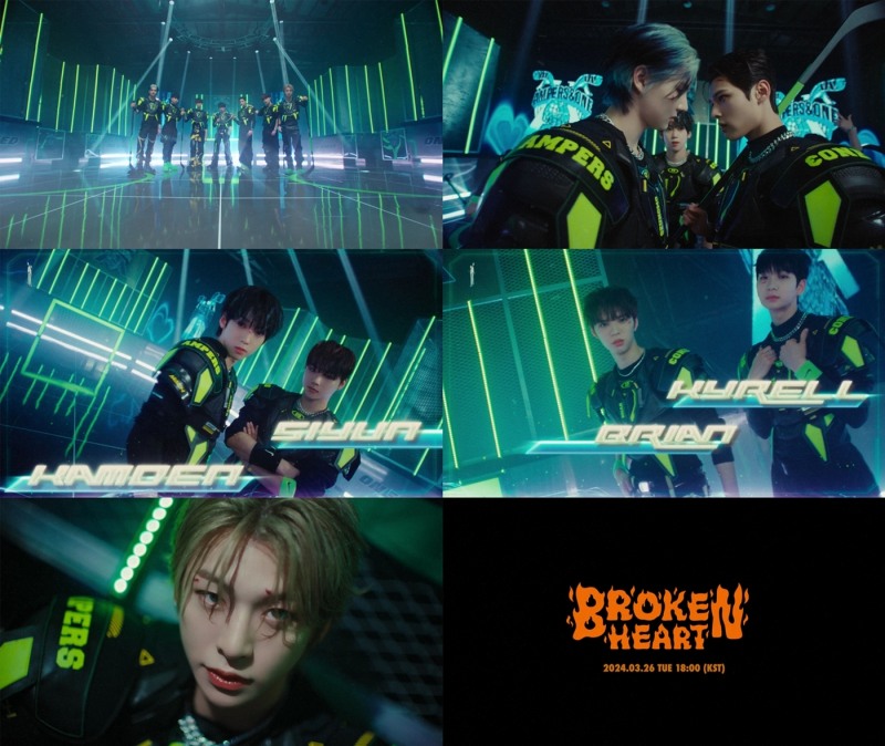 앰퍼샌드원, 신곡 ‘Broken Heart’ 뮤직비디오 티저 공개…하키 선수 변신